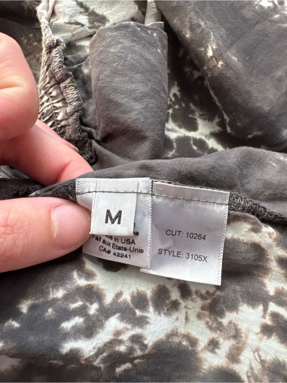 Stark X Grey Spiral Tie Dye V Shorts - Size M - Picture 4 of 7